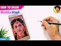 Mallika singh drawing  radha drawing tutorial  radha krishna drawing