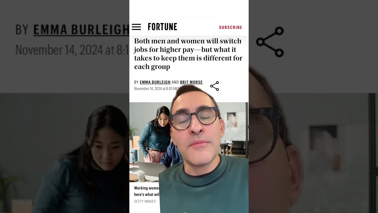 Women are more likely to switch jobs for more money. Surprises?