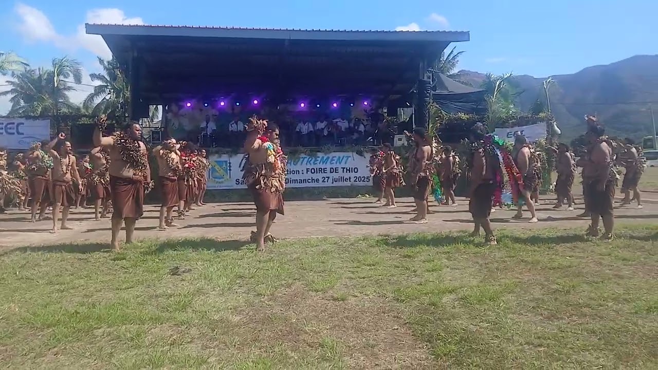 Prestation a la Foire Agricole et Artisanale de Thio # Masolo Ole Agai Fenua #chaudlabraise 🔥👊👌