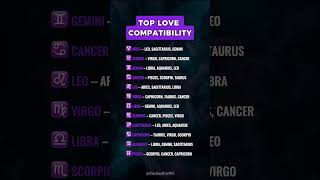 Zodiac Top Love Compatibility ✨ #astrology #horoscope #zodiac