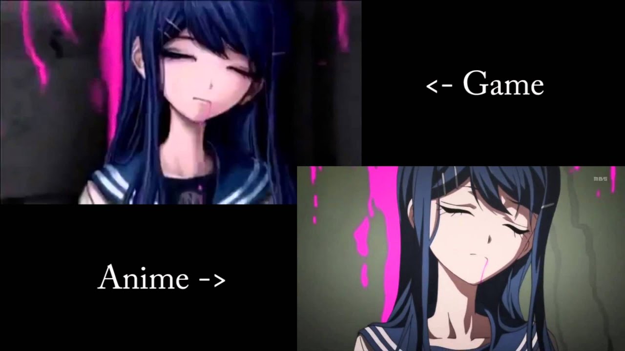 Dangan Ronpa - Sayaka Maizono's Death Comparison! (PSP vs. Anime)