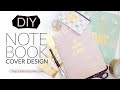 DIY Notebook Cover Design - Gold Leaf Designer Look