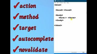 Form attributes in html easy explanation (in hindi)- with practical
