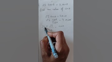 #trignometricratios#If √3tan theta=3sin theta, find the value of sin theta.#maths #class10thmaths