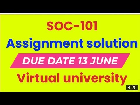 soc 101 assignment solution 2022