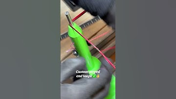 Custom Bowstring Build (serving the end loops) #archery #bowhunting #custom #bowstring #diy