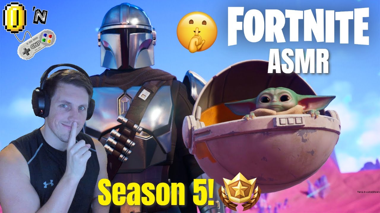 ASMR Fortnite Season 5 First Look With Mandalorian and Baby Yoda! (Whispered)