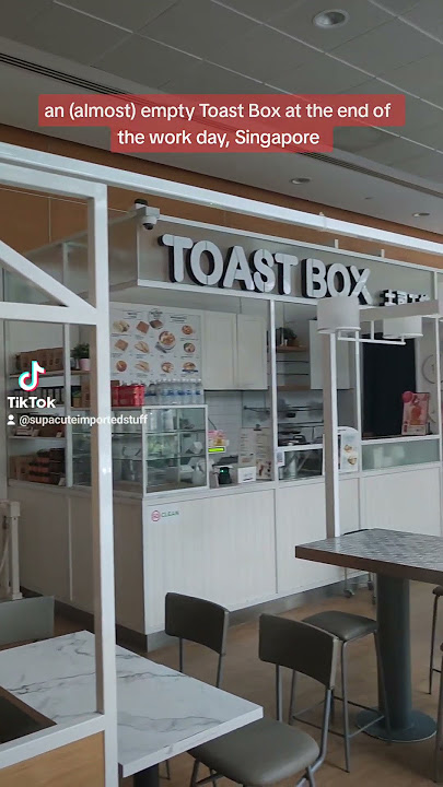 Waiting at an empty Toast Box at the end of the work day