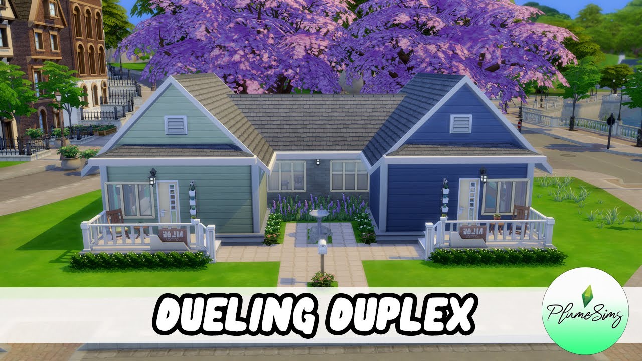 Dueling Duplex | Speed Build| Sims 4 | PlumeSims
