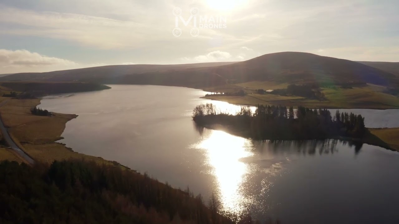 Whiteadder Reservoir Drone   HD 1080p