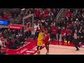 Jabari Smith Jr. with an incredible chasedown block on LeBron James fastbreak dunk attempt