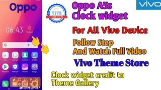 Oppo A5s Real Clock Widget For All Vivo Device | Vivo | Vivo Theme Store | screenshot 3