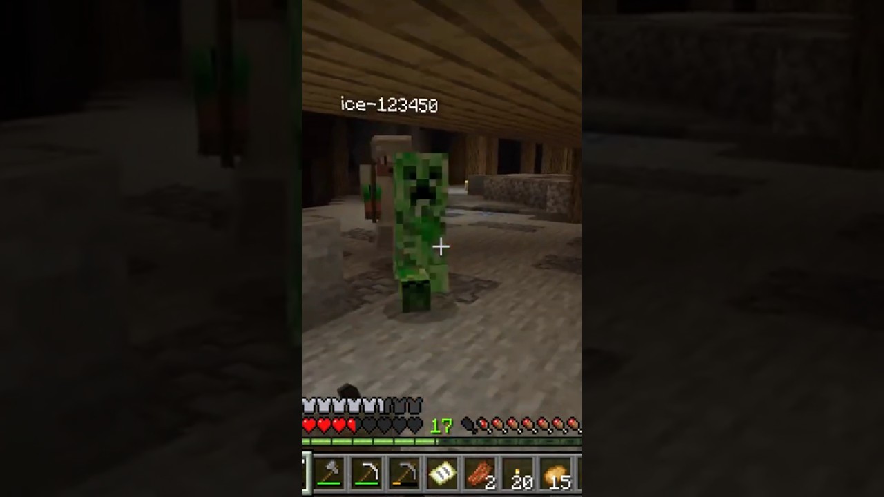 Minecraft fastest Creeper attack fail