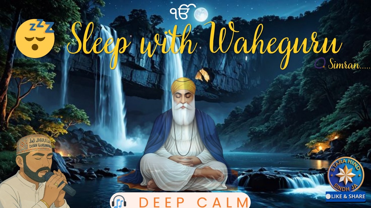 🌙 LIVE Waheguru Simran for Deep Sleep 😴 | Night Calm Meditation ...