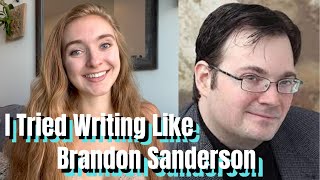 I Tried Brandon Sanderson's Writing Routine