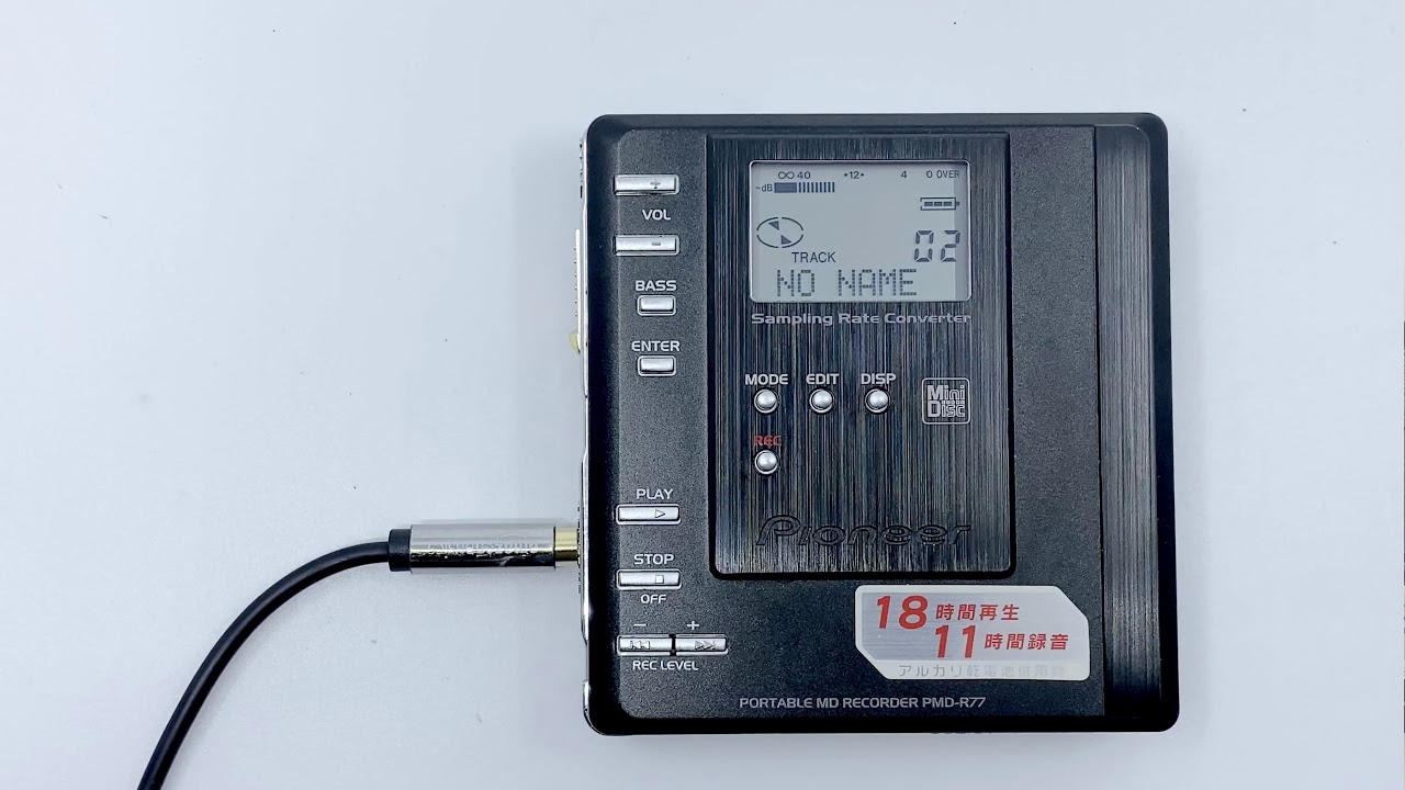 Pioneer PMD-R77-S ポータブル MDプレイヤー MDレコーダー B0595