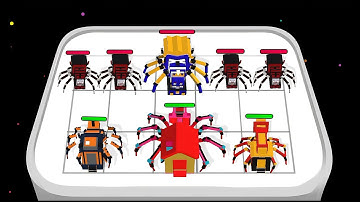 MERGE CRAFT : Choo Train Spider ⭐ Merge Simulator Battles