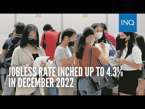 Jobless rate inched up to 4.3% in December 2022