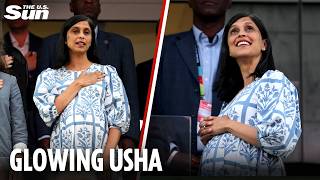 Usha Vance shows off bump in summer dress at World Cup match | The US Sun screenshot 5
