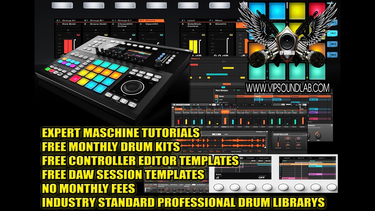 New ! Maschine 2.0 How to Choke Sounds, Use the Sample Editor,Poly,Inputs & Overlap Imported Samples