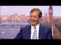 The Brexit Party Leader Nigel Farage on The Andrew Marr Show