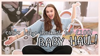 Newborn Baby Haul | Checklist for £200! | Newborn Essentials