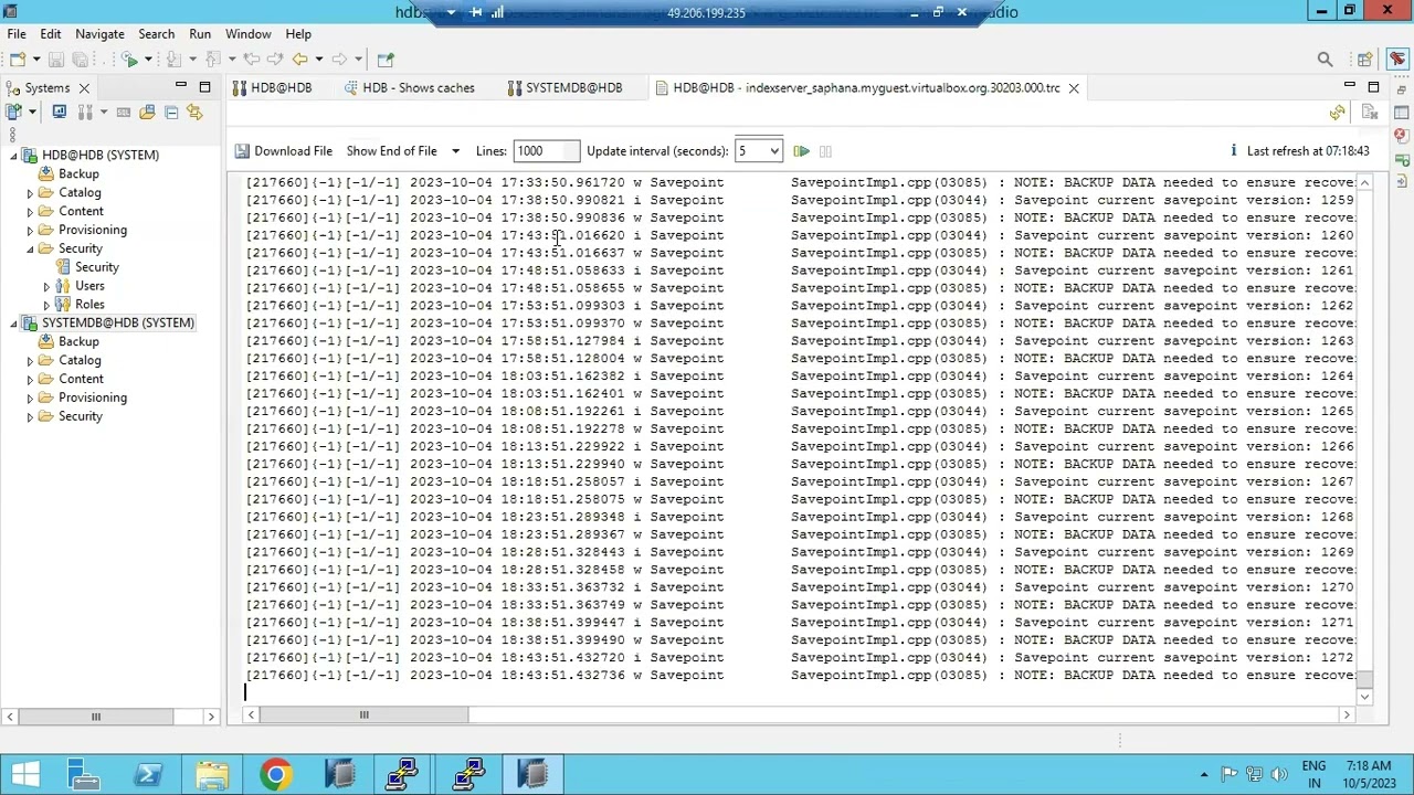 SAP HANA 2.0 - HANA STUDIO ACTIVITIES(SYSTEM INFORMATION,DIAGNOSIS