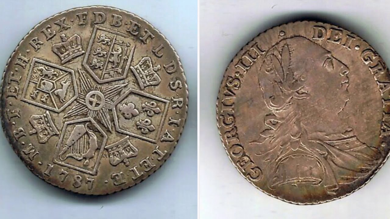 1787 George III sterling silver shilling coin WORTH?