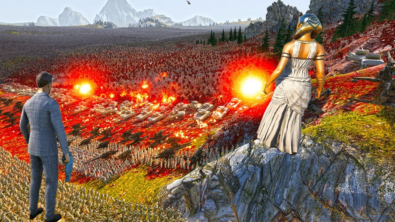 Humanity's Hard Battle Against 4 million Giant monster - Ultimate Epic Battle Simulator 2 - UEBS 2