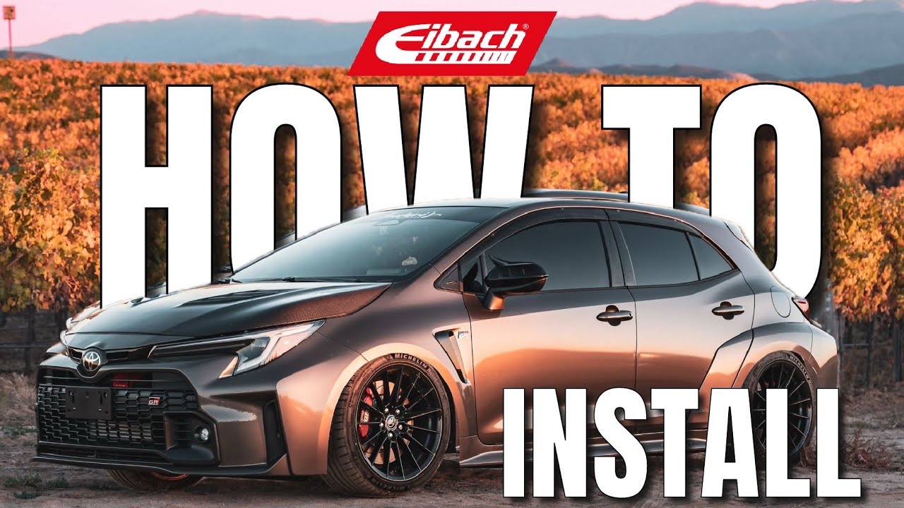 HOW TO INSTALL EIBACH SPORT LINE LOWERING SPRINGS ON TOYOTA GR COROLLA 2023  2024 