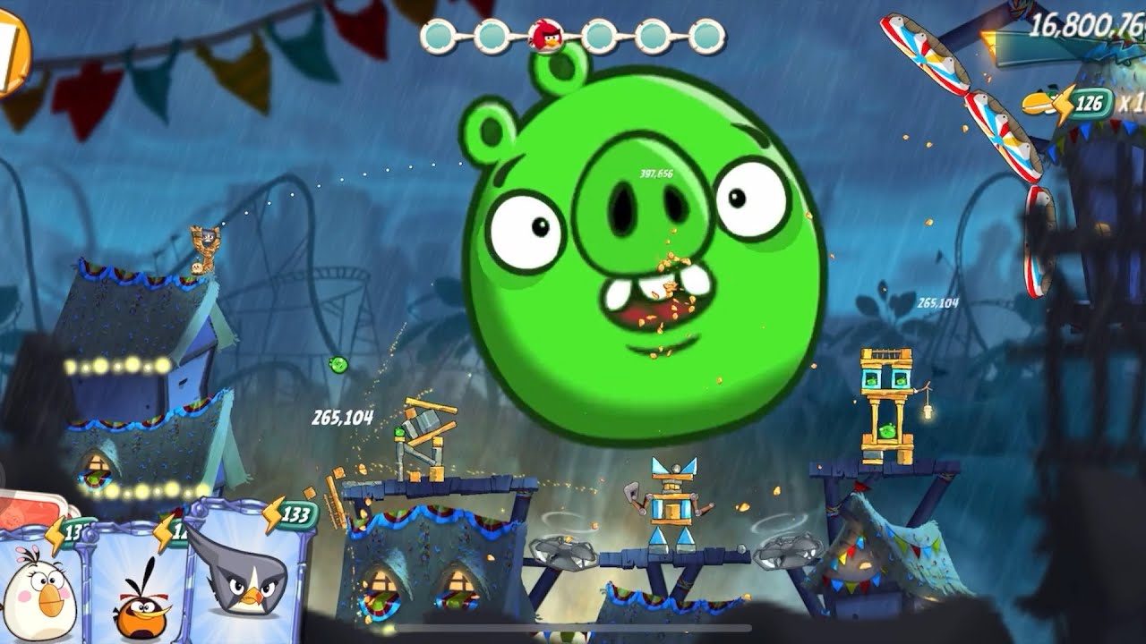 Angry Birds 2 Daily Challenge 4-5-6 Red's Rumble 08152022 AB2 - Bonus Red Card.