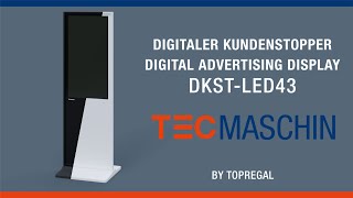 Produktvideo Kundenstopper Dkst Led43 Tecmaschin