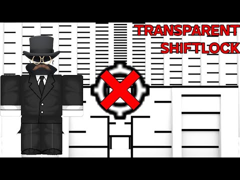 How To Get A Transparent Shiftlock Roblox Tutorial Youtube - roblox shift lock icon transparent