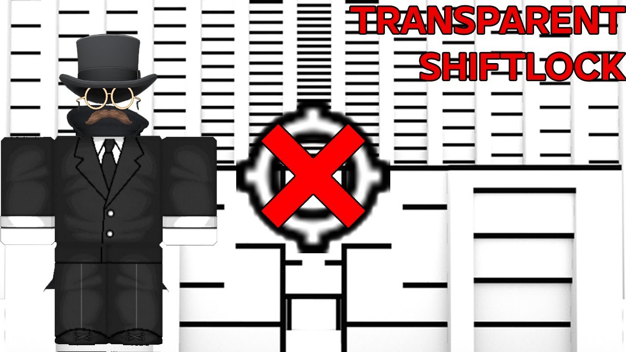 How To Get A Transparent Shiftlock Roblox Tutorial Youtube - roblox shift lock icon transparent