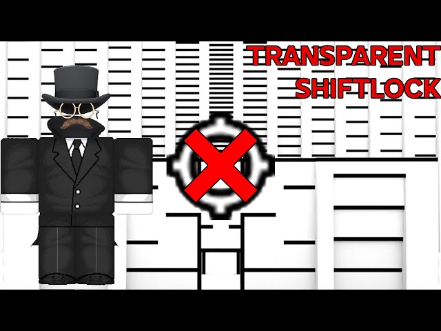 How To Get A Transparent Shiftlock Roblox Tutorial Youtube - roblox how to glitch with shift lock buxgg site