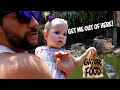 We let our ONE year old feed LIVE Gators!! **smelly belly family vlog**