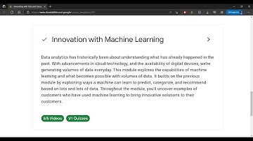 Innovation with Machine Learning Module 3 - Quiz Answers #googlecloud