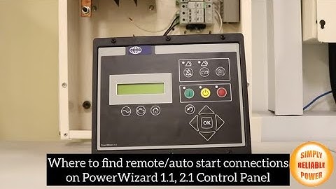 Where to find remote/auto start connections on the PowerWizard 1.1,1.1+ and 2.1 Control Panel