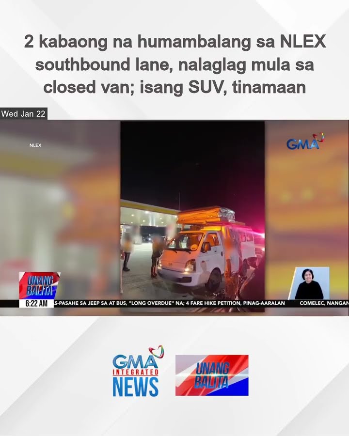 2 kabaong na humambalang sa NLEX southbound lane, nalaglag mula sa closed... | Unang Balita