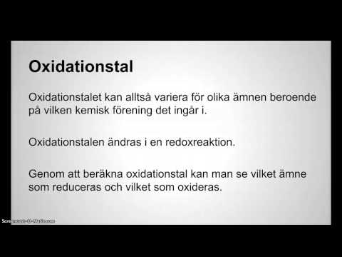 Video: Skillnaden Mellan Oxidationstillstånd Och Oxidationsnummer