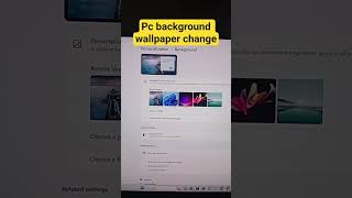 Pc background wallpaper change #itwala