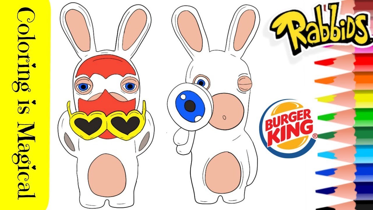 Rabbid Invasion Coloring Pages