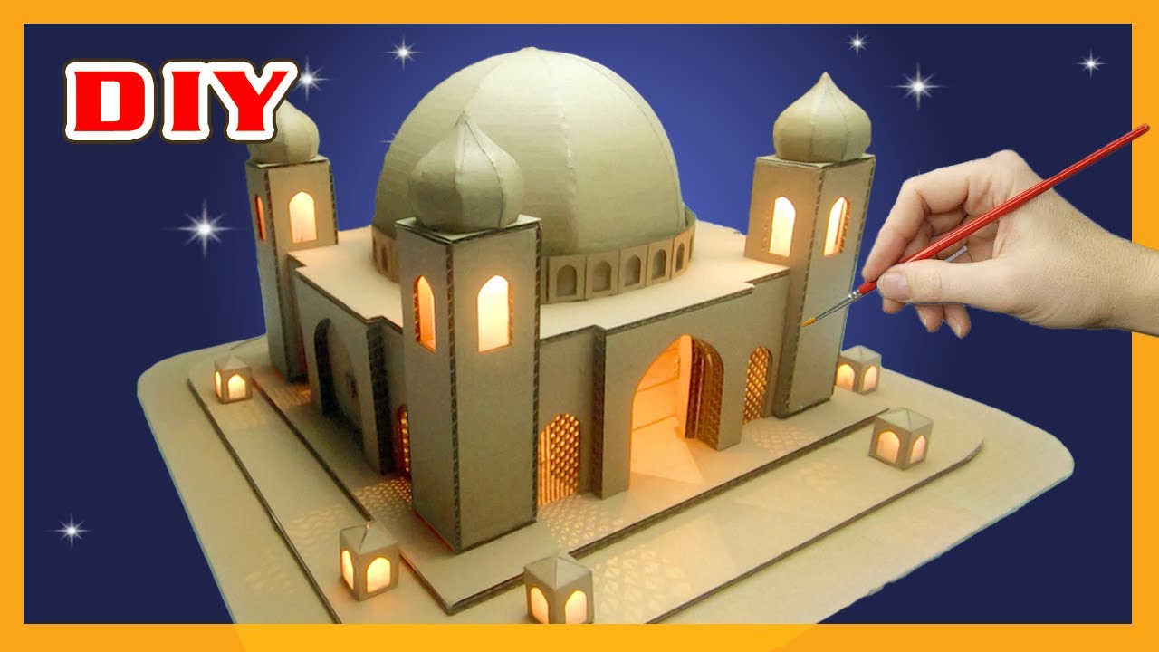Aku Bikin Miniatur Masjid dari Kardus – Hiasan untuk Ramadan!