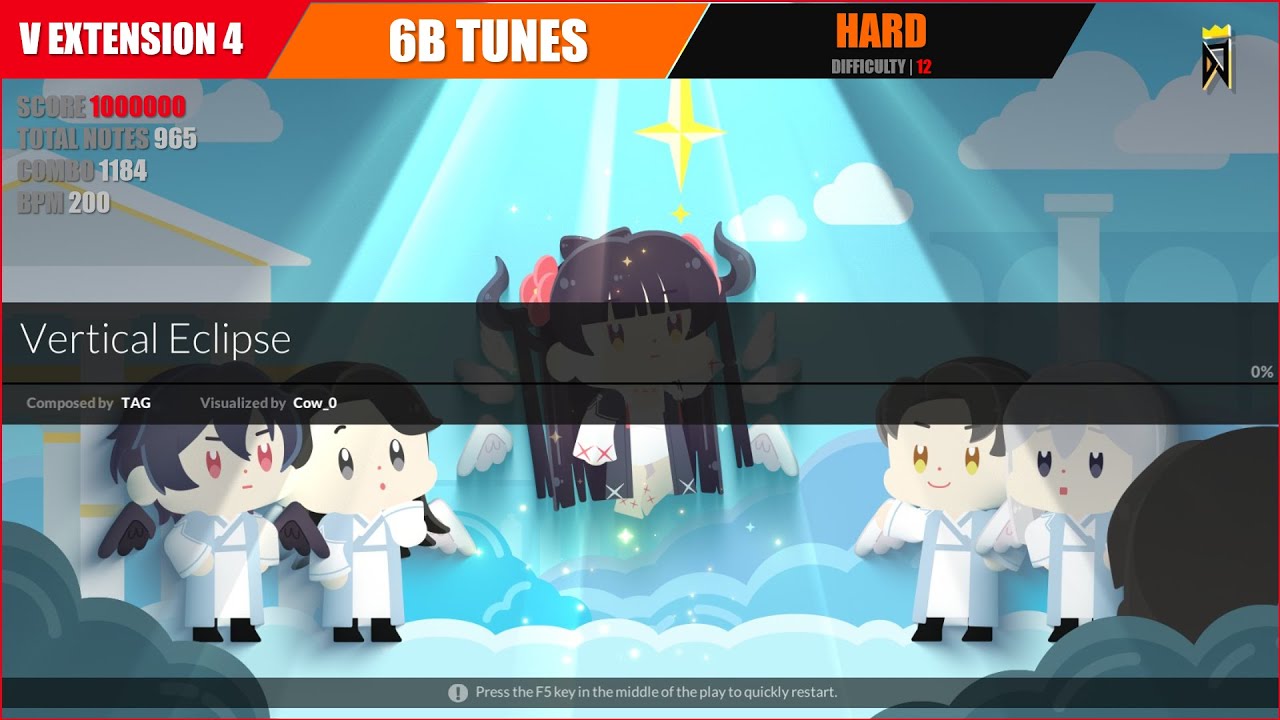 [DJMAX RESPECT V] Vertical Eclipse (6B HARD 12) - V EXTENSION 4