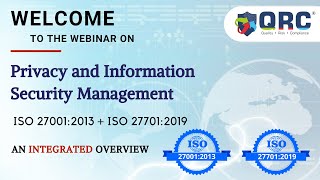 Privacy and Information Security Management (ISO 27001:2013 + ISO 27701:2019)|An Integrated Overview