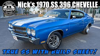 TRUE SS 396 1970 Chevelle - NEW car for Chevelle Factory!