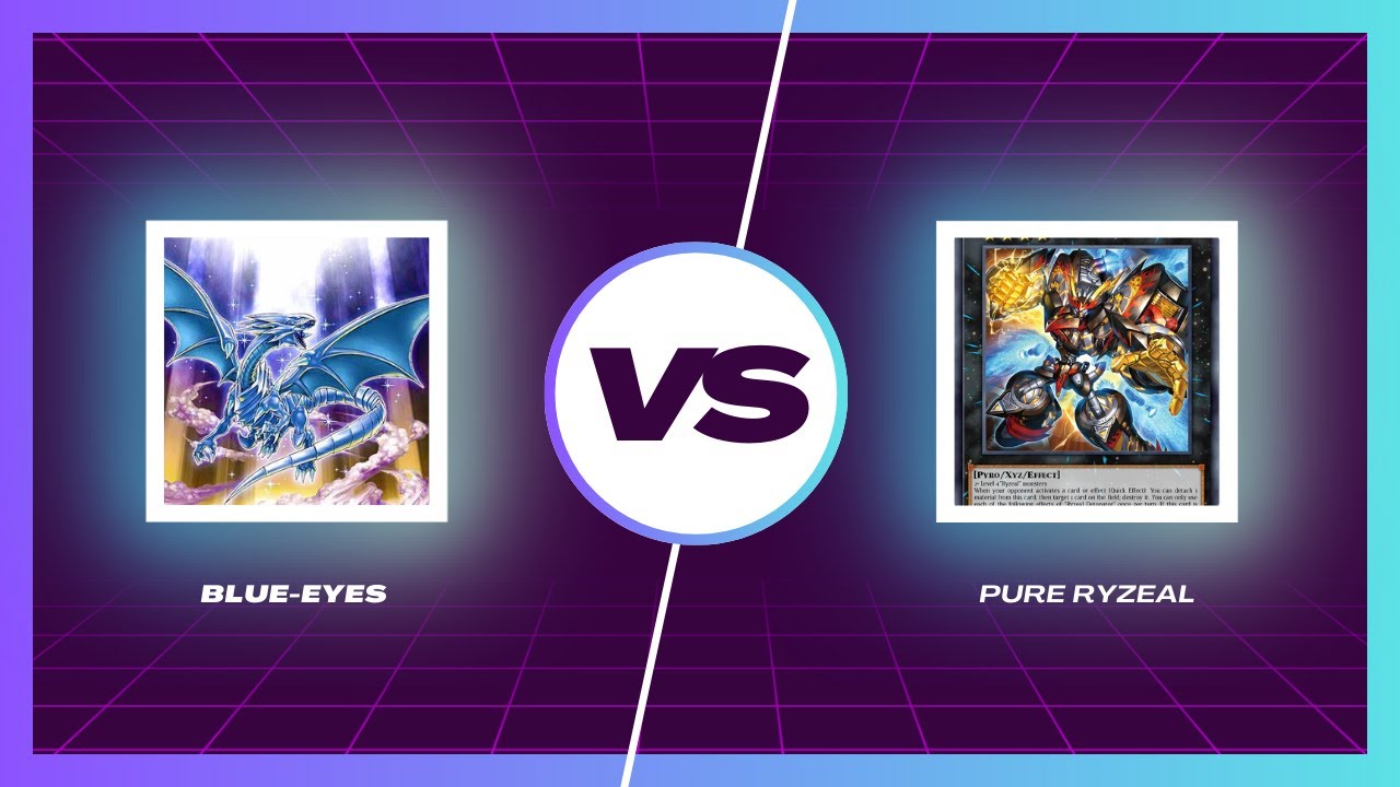 BLUE-EYES VS. PURE RYZEAL! DB MATCH! - YouTube