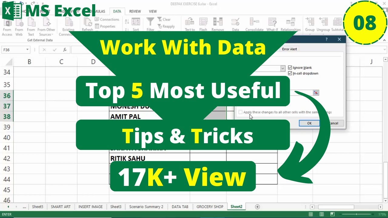 🔥 Ultimate Excel Tips and tricks | Excel tips and tricks - YouTube