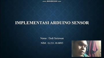 Presentasi implementasi interfacing Arduino sensor G.211.18.0093