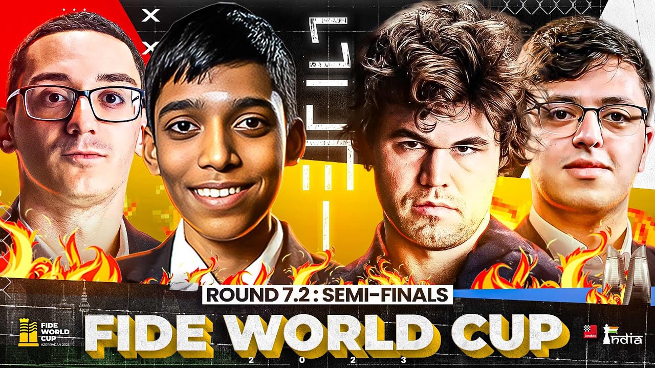 FIDE World Cup 2023 SF: Carlsen beats Abasov, Praggnanandhaa holds his  ground against Caruana - ChessBase India